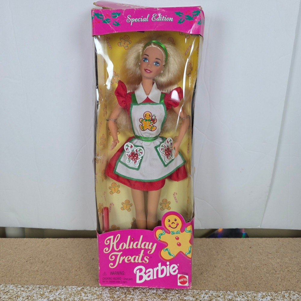 1997 Holiday Treats Barbie Special Edition Mattel 17236 Gingerbread Theme NIB‎